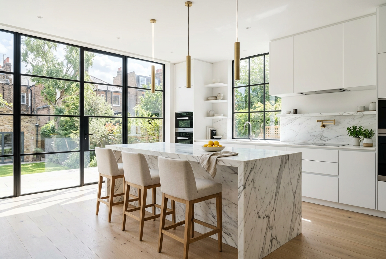 High-end modern London kitchen